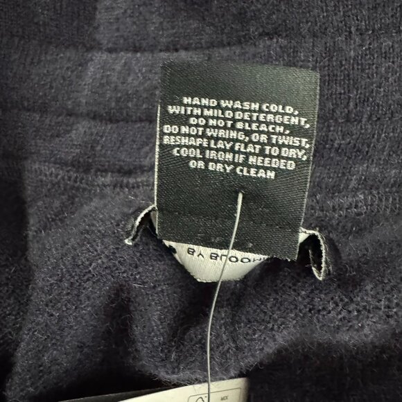 C By Bloomingdale's Cashmere Jogger Pants Womens 2XL Navy Blue NWT PT-2466 - Picture 12 of 12